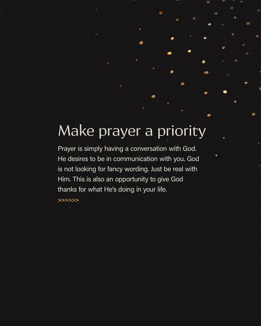 Make Prayer a Priority