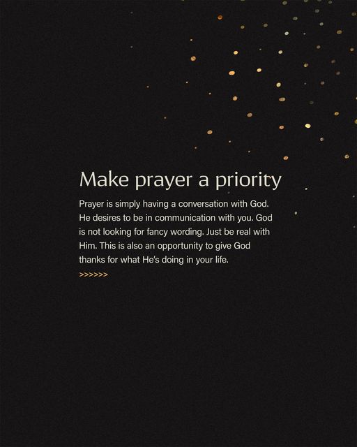Make Prayer a Priority